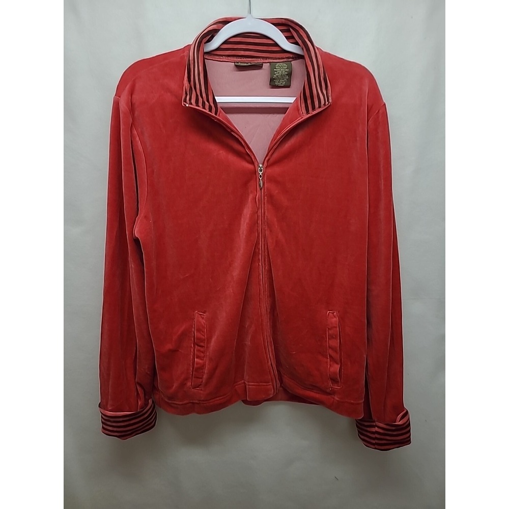 Y2K Velour Track Jacket Jane Ashley Full‎ Zip Vintage
